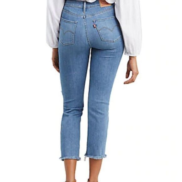 Levi's 724 High Rise Straight Cropped Jeans - Picture 4 of 6